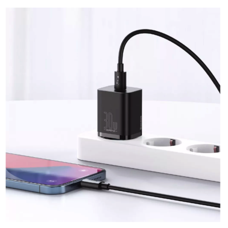 Сетевое зарядное устройство Baseus GaN5 30W 1Type-C (CCGN070401) (Черный \ Black)