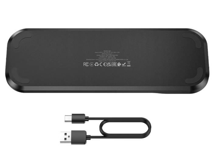 Беспроводная зарядка Hoco CQ6 Power 3-in-1 Wireless Fast Charger(SAM Watch) Black