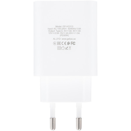 Сетевое зарядное устройство Gelius Pro Impulse (PD30W GP-HC013) (Белый / White)