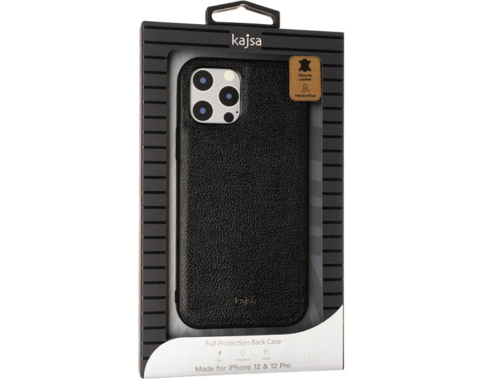 Чохол-силікон Kajsa Luxe iPhone 12/12 Pro Black