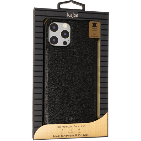 Чехол-силикон Kajsa Luxe iPhone 12 Pro Max Black