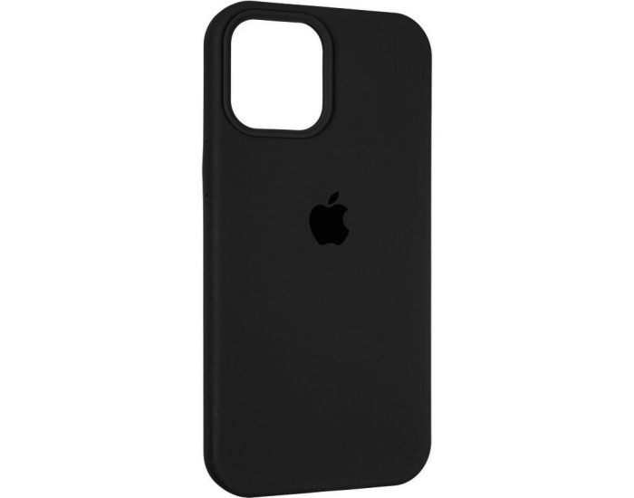 Чехол-силикон оригинал Full Soft Matte with MagSafe iPhone 12 Pro Max, Black