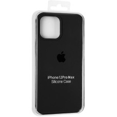 Чехол-силикон оригинал Full Soft Matte with MagSafe iPhone 12 Pro Max, Black