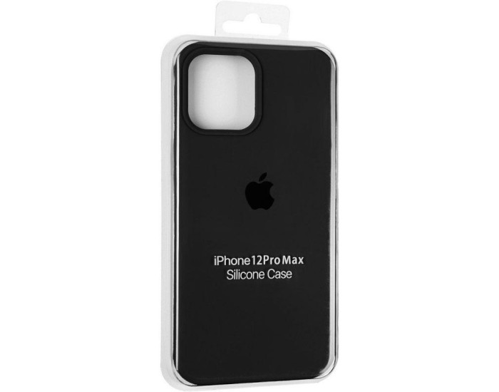 Чехол-силикон оригинал Full Soft Matte with MagSafe iPhone 12 Pro Max, Black