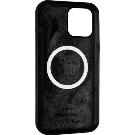 Чехол-силикон оригинал Full Soft Matte with MagSafe iPhone 12 Pro Max Black