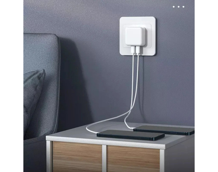 Мережеве зарядний пристрій Original Quality Type-C 35W (тех.пак) (Білий  White)