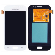 Дисплей з сенсорним екраном (модуль) Samsung J110 Galaxy J1 Ace, з регулюванням яскравості, Білий