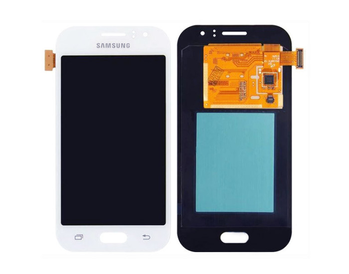 Дисплей з сенсорним екраном (модуль) Samsung J110 Galaxy J1 Ace, з регулюванням яскравості, Білий