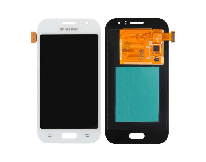 Дисплей з сенсорним екраном (модуль) Samsung J110 Galaxy J1 Ace, з регулюванням яскравості, Білий