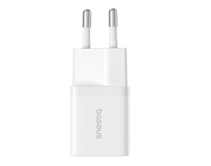 Мережеве зарядний пристрій Baseus GaN5 Fast Charger (mini) 1C 25W (P10110909213-00) White