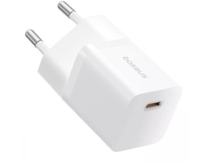 Мережеве зарядний пристрій Baseus GaN5 Fast Charger (mini) 1C 25W (P10110909213-00) White