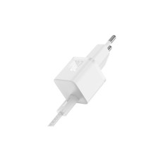 Мережеве зарядний пристрій Baseus GaN5 Fast Charger (mini) 1C 20W з кабелем Type-C to Type-C (100W /1m) (P10110900213-01) White
