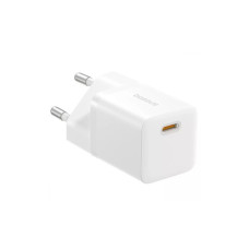 Мережеве зарядний пристрій Baseus GaN5 Fast Charger (mini) 1C 20W з кабелем Type-C to Type-C (100W /1m) (P10110900213-01) White