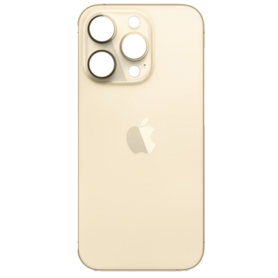 Задняя панель корпуса для iPhone 14 Pro Max, Gold (Big Hole) (Класс B)