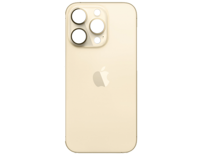 Задняя панель корпуса для iPhone 14 Pro Max, Gold (Big Hole)