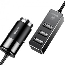 Автомобільне зарядний пристрій Baseus Enjoy Together QC 4USB (CCTON-01) (5.5A), (Чорний / Black)