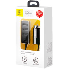 Автомобильное зарядное устройство Baseus Enjoy Together QC 4USB (CCTON-01) (5.5A), (Черный / Black)