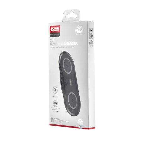 Беспроводная зарядка XO WX025 2in1 20W Black