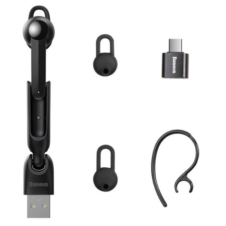 Бездротова Bluetooth гарнітура Baseus A05 Black