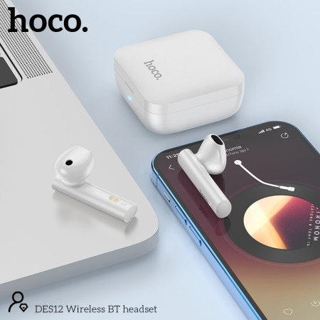 Беспроводные наушники Bluetooth Hoco DES12 White