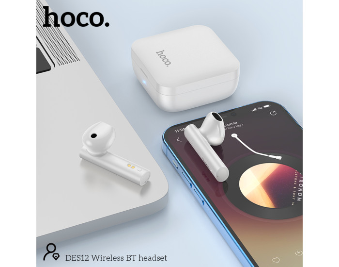 Беспроводные наушники Bluetooth Hoco DES12 White