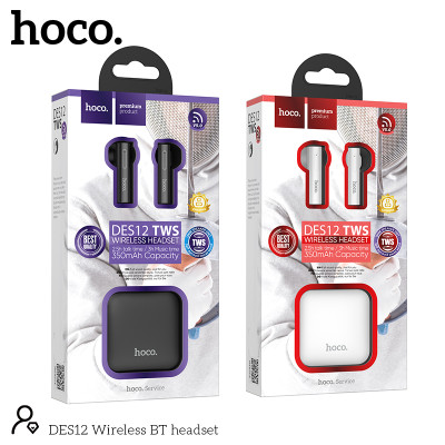 Бездротові навушники Bluetooth Hoco DES12 White