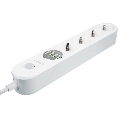 Сетевой фильтр Gelius Pro PowerStrip G-Power На 4 розетки и 4USB (2м) (GP-PS-001) (Белый / White)
