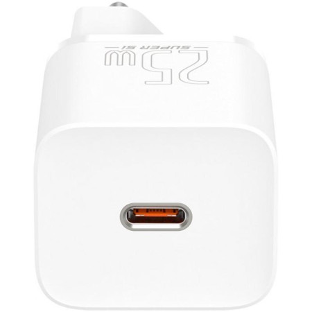 Сетевое зарядное устройство Baseus Super Si 25W 1Type-C с кабелем Type-C toType-C (3A) 1m (Белый / White)