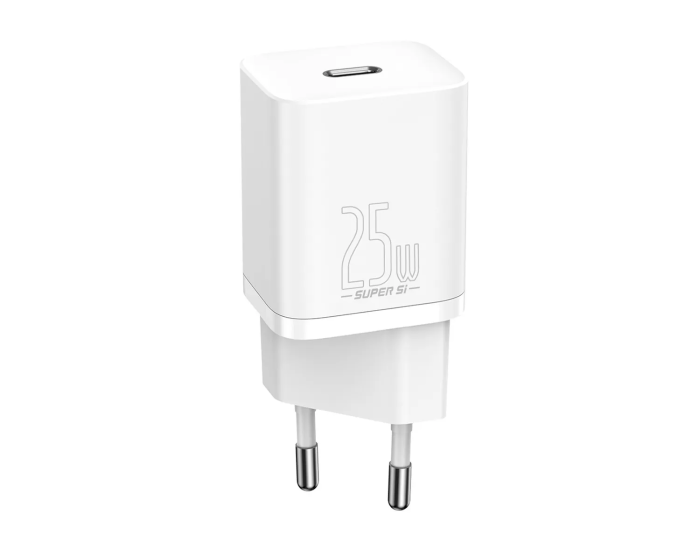 Мережеве зарядний пристрій Baseus Super Si Quick Charger 1C 25W (CCSP) Білий