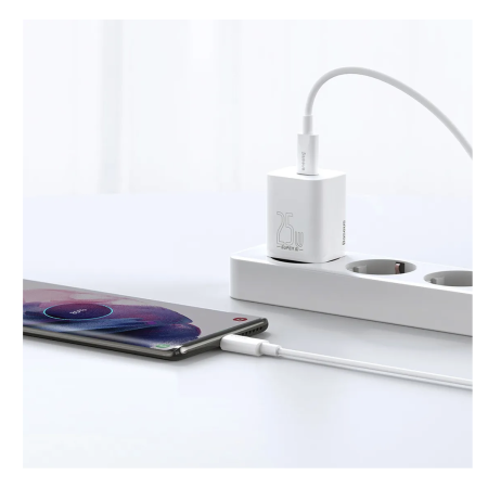 Сетевое зарядное устройство Baseus Super Si Quick Charger 1C 25W (CCSP) Белый