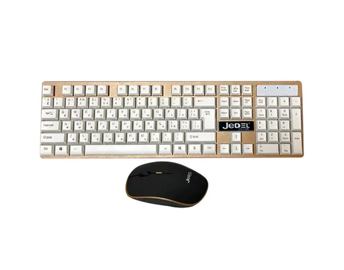 Комплект (клавиатура + мышь) JEDEL RWS7000 беспроводной White/Black