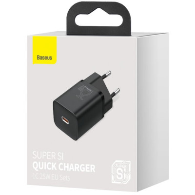 Сетевое зарядное устройство Baseus GaN5 Fast Charger (mini) 1C 25W (P10110909113-00) Черный