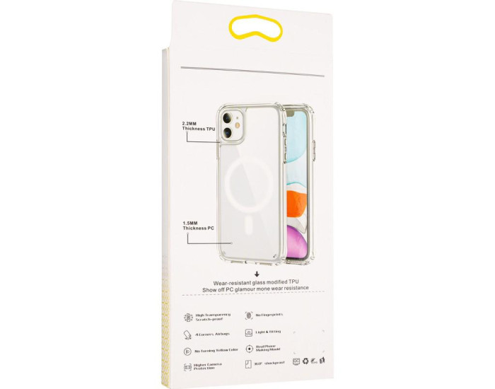 Чехол-силикон Magnet MagSafe Air Case iPhone 12 / 12 Pro Clear