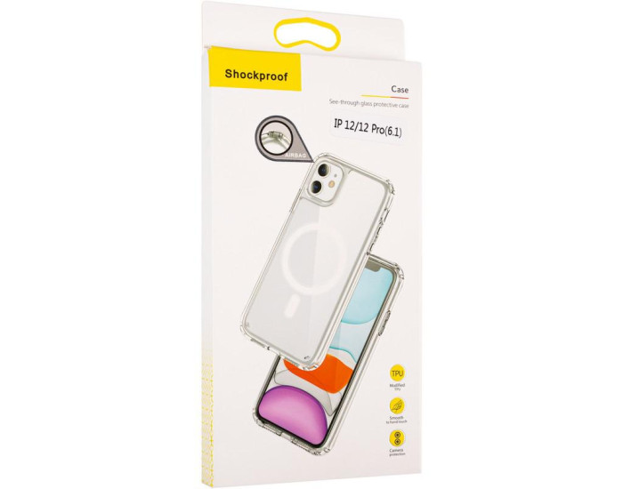 Чехол-силикон Magnet MagSafe Air Case iPhone 12 / 12 Pro Clear