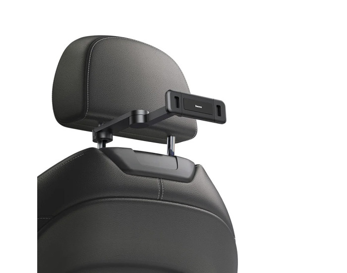 Автодержатель на подголовник для телефона Baseus Fun Journey Backseat Lazy Bracket (SULR-A01) Black
