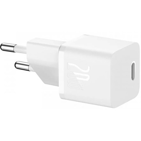 Сетевое зарядное устройство Baseus GaN5S Fast Charger 1C 20W EU (P10162503213-00) White