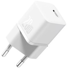 Мережеве зарядний пристрій Baseus GaN5S Fast Charger 1C 20W EU (P10162503213-00) White
