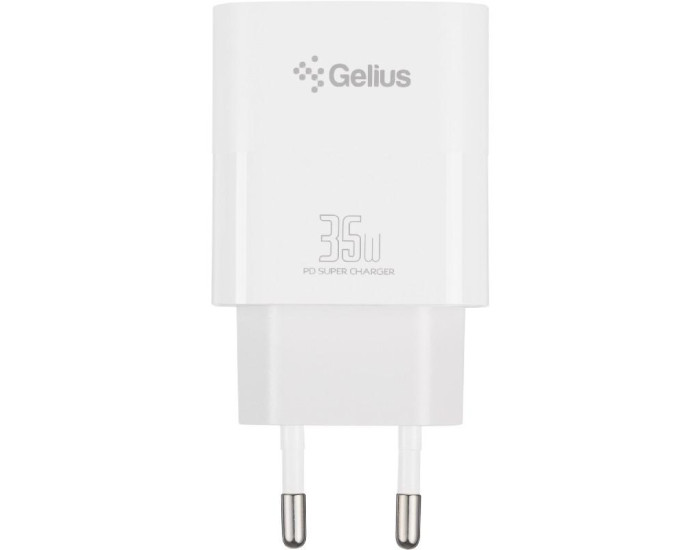 Мережеве зарядний пристрій Gelius (PD35W) (GP-HC054 PPS) (Type-C) Білий