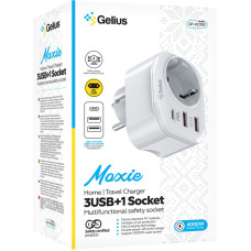 Мережеве зарядний пристрій Gelius Moxie (GP-HC050 2USB) (QC3.0) + Type-C (PD20W) (Білий)