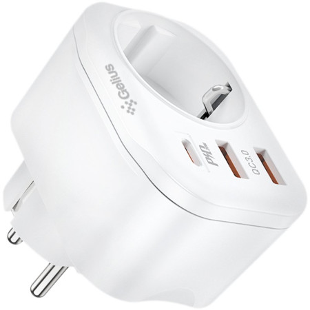 Сетевое зарядное устройство Gelius Moxie (GP-HC050 2USB) (QC3.0) + Type-C (PD20W) (Белый)
