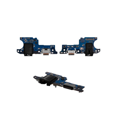 Шлейф для Samsung A025F A02s/A03/A03s, конектора зарядки, конектора гарнітури з мікрофоном, оригінал