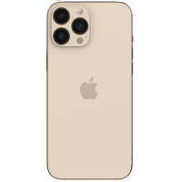 Задняя панель корпуса для iPhone 13 Pro Max, Gold (Big Hole) (Класс C)