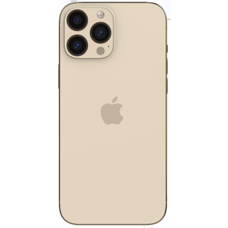 Задняя панель корпуса для iPhone 13 Pro Max, Gold (Big Hole) (Класс C)