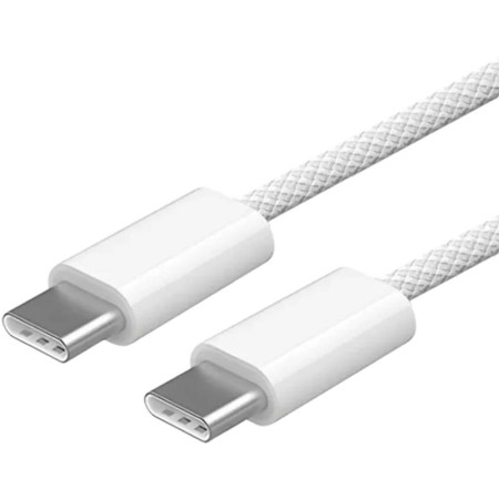 Кабель 99% Original Type-C to Type-C White (woven) 1m (box), White