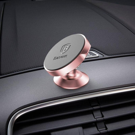 Автодержатель магнитный Baseus Small Ears Series Magnetic Bracket (Vertical type) (SUER-BOR) Rose Gold