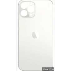 Задняя панель корпуса для iPhone 13 Pro Max, Silver (Big Hole) (Класс C)
