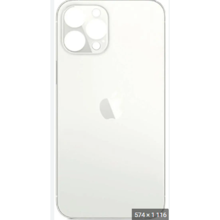 Задняя панель корпуса для iPhone 13 Pro Max, Silver (Big Hole) (Класс C)