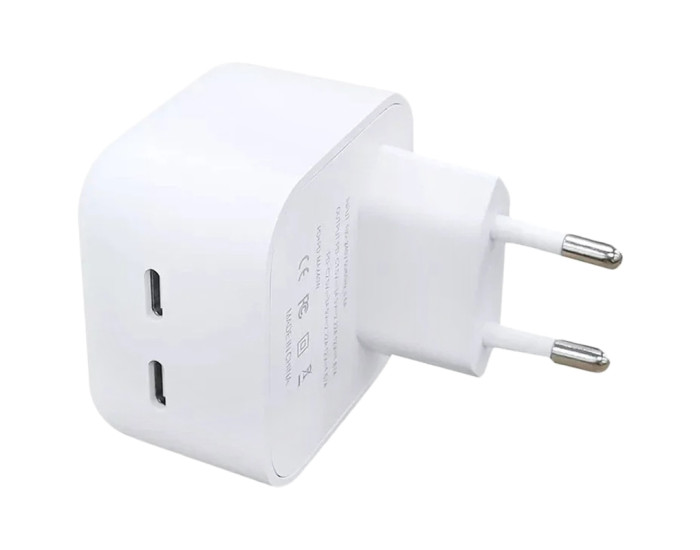 Мережеве зарядний пристрій Original Quality Type-C 35W (коробка) (Білий  White)