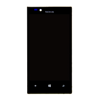 Дисплей с сенсорным экраном (модуль) Nokia 720, черный с рамкой