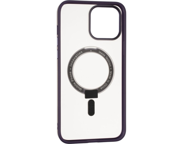 Чехол-силикон Bumper Case (MagSafe Stand) iPhone 13 Pro Max Violet
